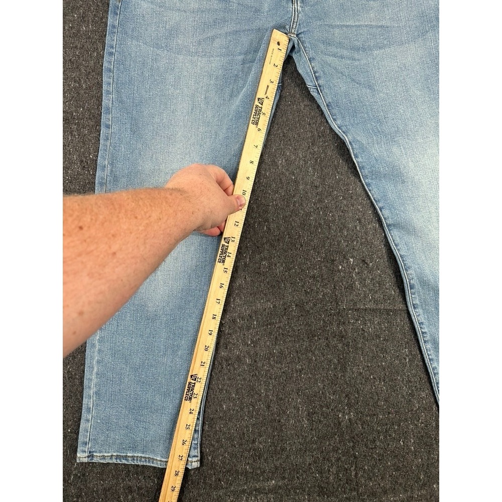 Lee Jeans Mens 38x30 Light Wash Slim Straight Stretch Denim Pants 2161535 - Picture 3 of 8